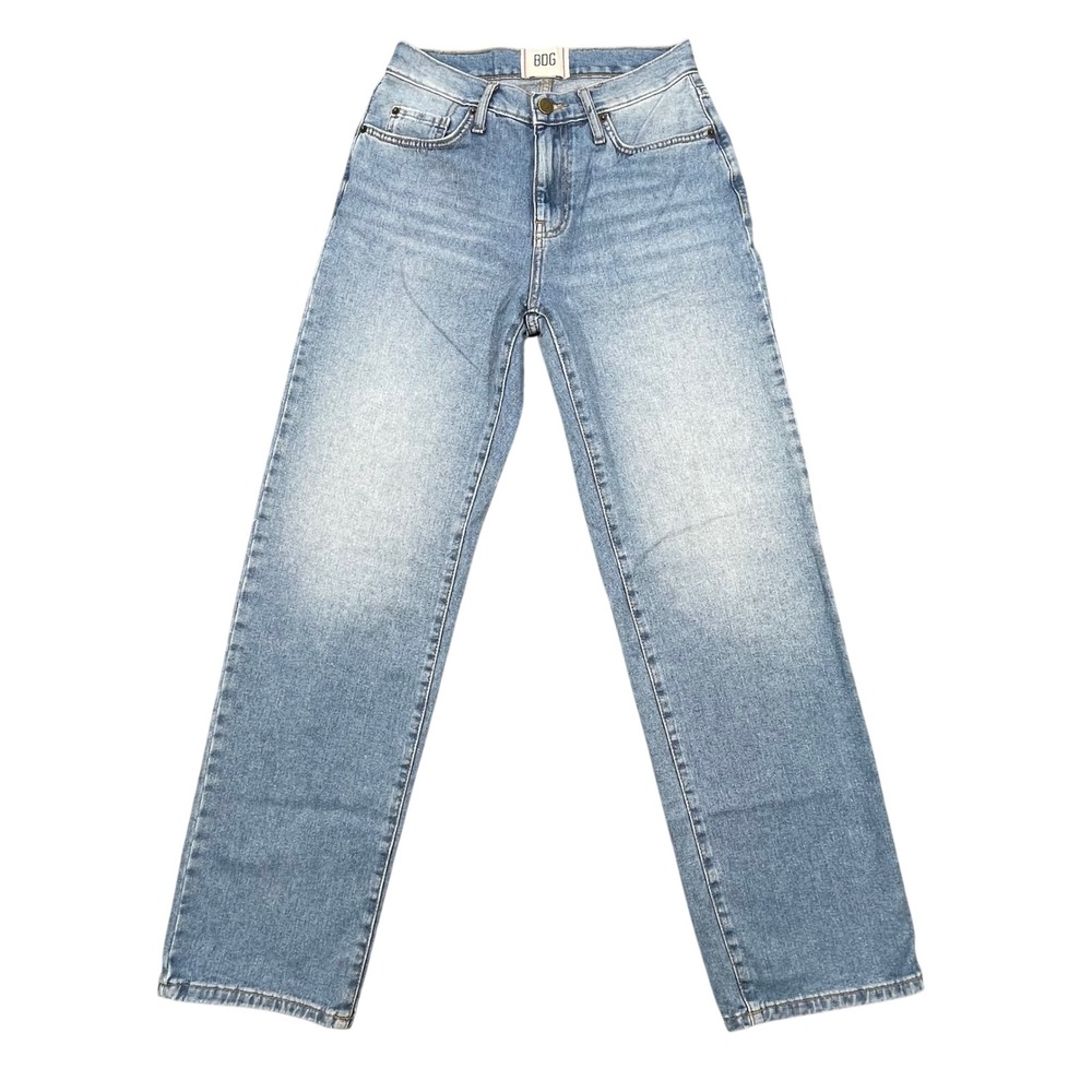 BDG Light Wash High Waisted Straight Leg Jeans Women Size 26